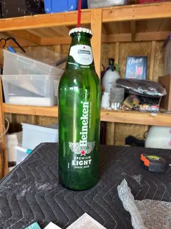 Heineken glass bottle