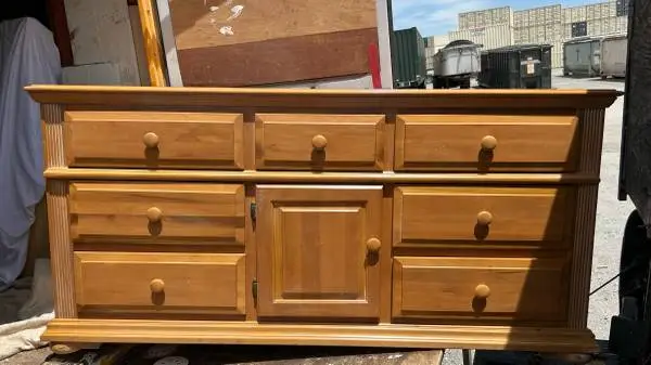 Vintage Solid Knotty Pine Rustic Country Style dresser L70”*D18”*H34”(addr