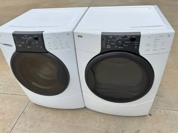 Front load kenmore elite washer and kenmore elite gas dryer