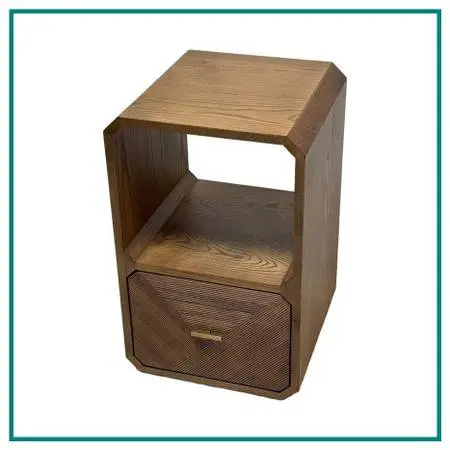 New Four Hands Caspian End Table, Natural Ash Wood