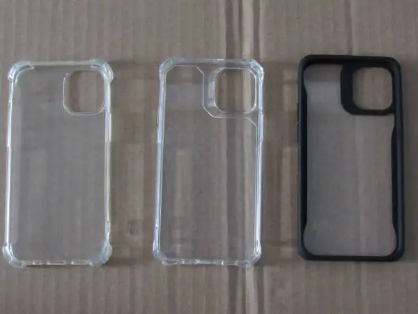 NEW 3 Apple iPhone 12 mini case - clear & black