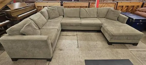 Oversized Sage Chaise Sectional - FREE DELIVERY