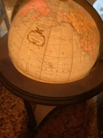 FURNITURE GLOBE World Heirloom Replogle VINTAGE Lites Up