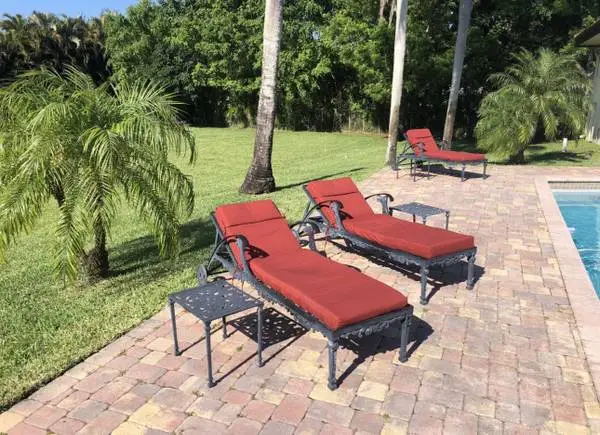 Luxury Brown Jordan Wrought Iron Lawn Furniture