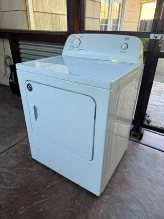 White Front Load Gas Dryer