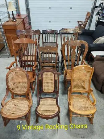 9 Vintage Rocking Chairs