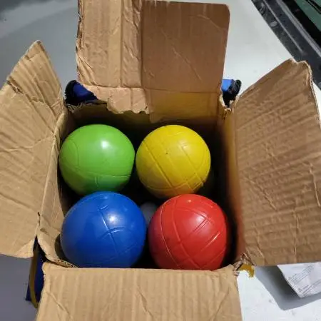 Beach or lawn bocce ball set