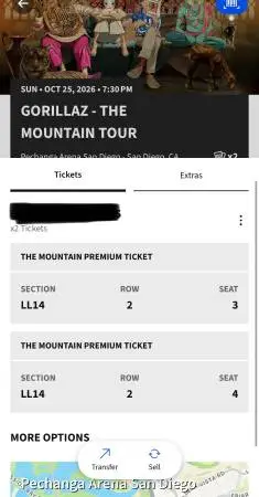 GORILLAZ Oct 25 in San Diego