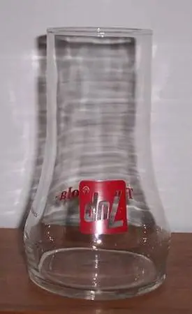 Vintage 1970s 7Up The Uncola Drinking Glass - Upside Down Glass