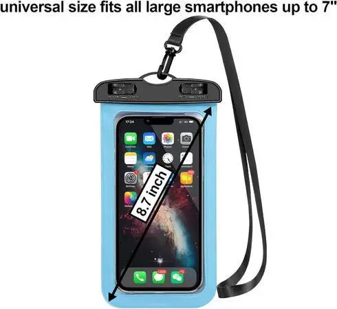 Universal Waterproof Phone Pouch, Large Phone Waterproof Case