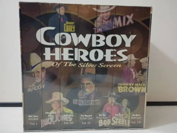 Cowboy Heroes Of The Silver Screen VHS 7 TAPE SET NEW SEALED