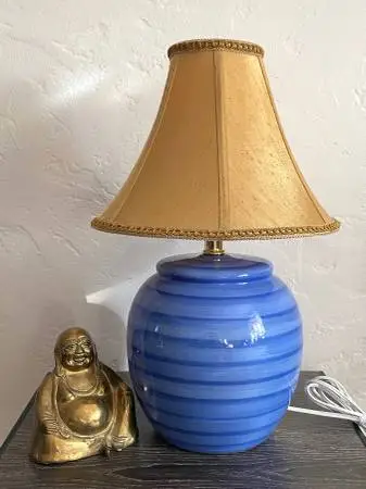 Blue Accent Table Lamp