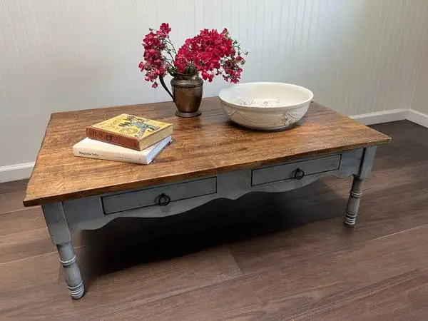 Remade Rustic French Country Solid Wood Coffee Table