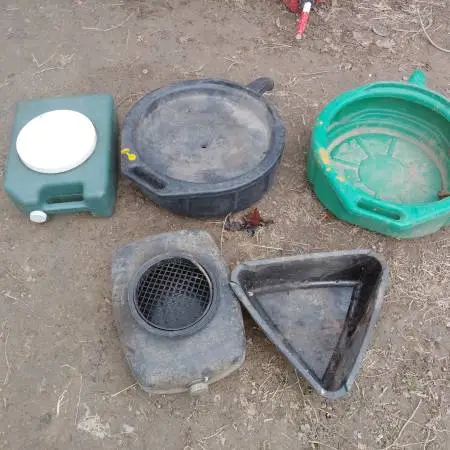 Oil or fluid container for fluid changing, $10 each