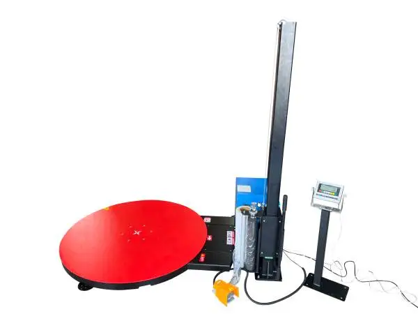 Wrapping machine with built-in Scale system