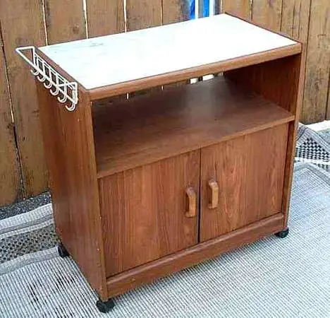 MICROWAVE cart TV STAND Rolling Table Gaming Entertainment Center