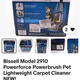Bissell Model 2910 Powerforce Powerbrush Pet Lightweight Carpet Cleane