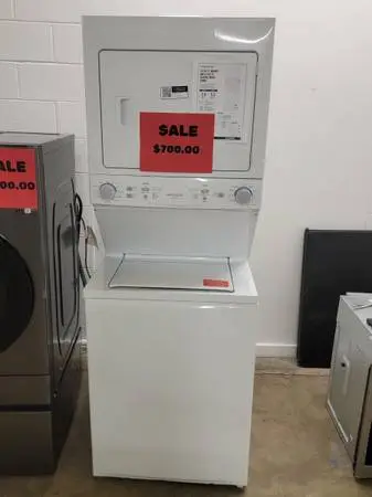 Frigidaire 3.9 Cu Ft Top Load Washer and 5.5 Cu Ft Electric Dryer Laundry Center