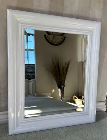 MCS Simplicity Beveled Wall Mirror 22 x 26/White