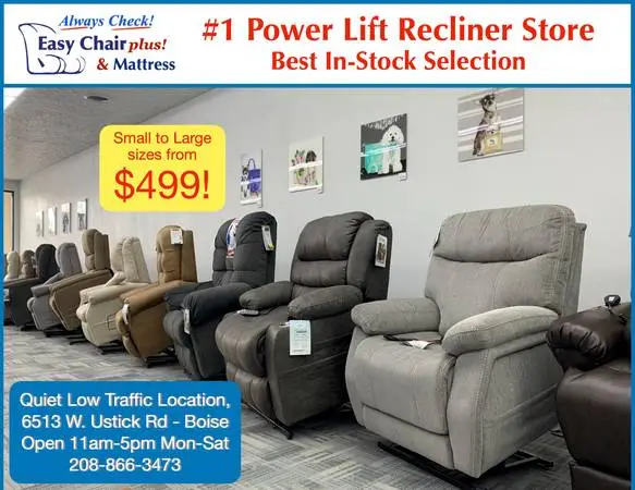 BRAND NEW Power Lift Chairs & Mattresses