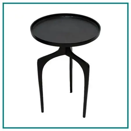 New Etta Avenue Leslie End Table, Matte Black