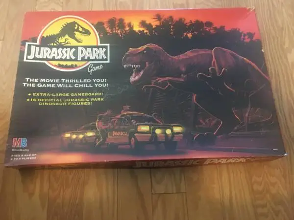 1992 Jurassic Park Game Universal City Studios Milton Bradley