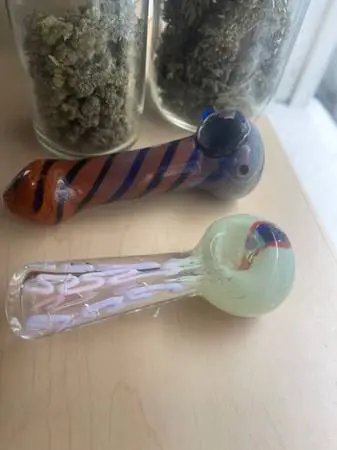 New smoking pipe piece of Art +420 stuff to go in it +more goodies....