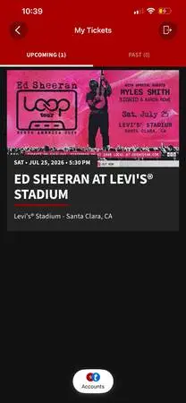 Ed Sheeran- Levi Stadium 7/25