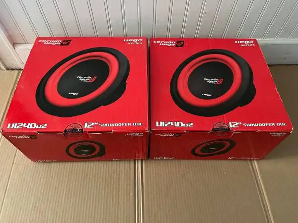 2 NEW Cerwin-Vega V124D2 Car/Auto 12 inch Subwoofer