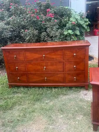 3-Piece Solid Wood Bedroom Set – Dresser, Tall Chest, & 1 Nightstand