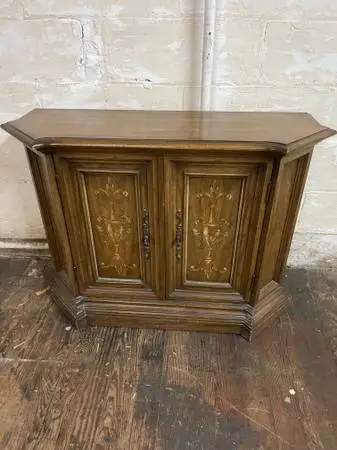 Vintage painted foyer hall table