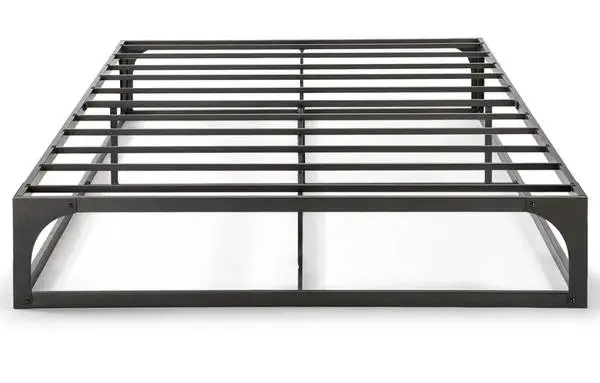 Heavy duty king steel bed frame with mattress
