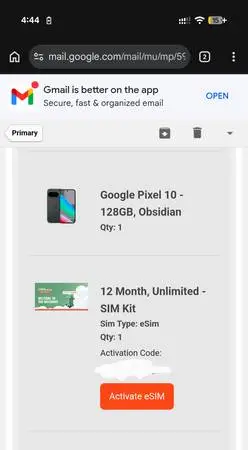 One year mint mobile unlimited service esim card