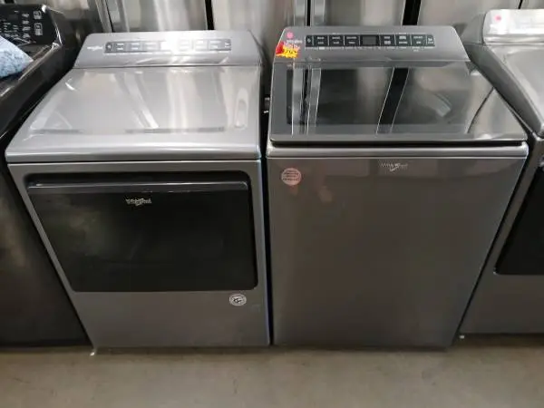 Load and go whirlpool washer and gas dryer