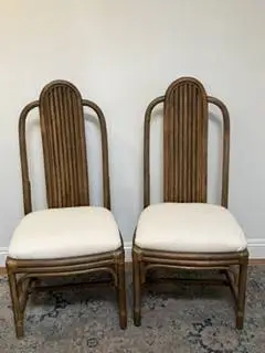 2 vintage coastal chairs