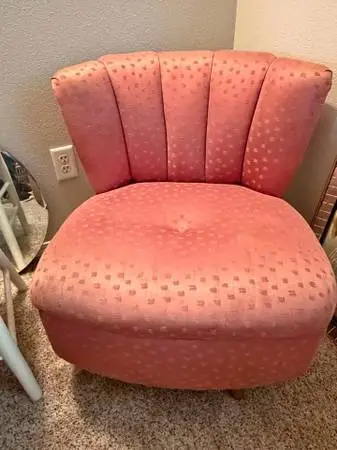 Vintage Swivel Slipper Chair- MCM