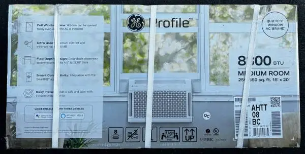 GE Profile ClearView 8300 BTU Window Air Conditioner With WiFi Control