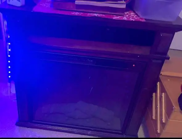 Mahogany Electric Fireplace