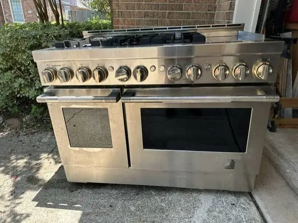JennAir 48 Wide Gas Range with Chrome-Infused Griddle