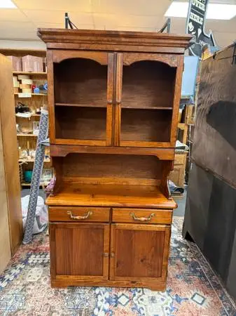 ♦♦ Small Rustic Pine Buffet Cabinet Sideboard Farmhouse Country ♦♦