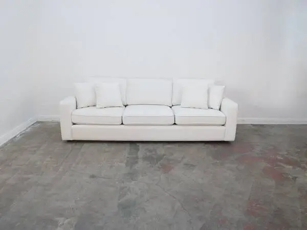 James 3 Seat Sofa in Cream Velvet