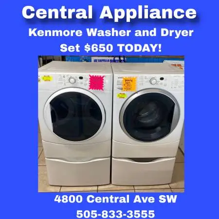 Kenmore Washer Dryer Front Loader Set