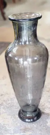 Vintage Smoke Glass Vase