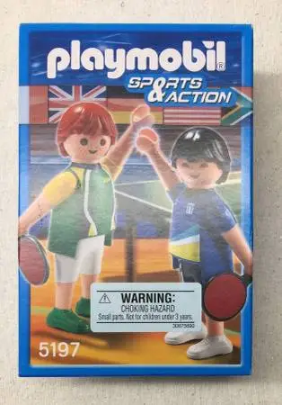 Playmobil Sports & Action 5197 Table Tennis Figures Olympics Ping Pong