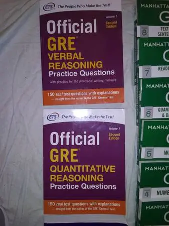 GRE PREP Books Lot