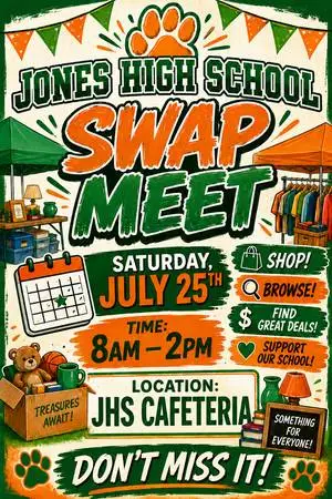 Jones HS Swap Meet Fundraiser