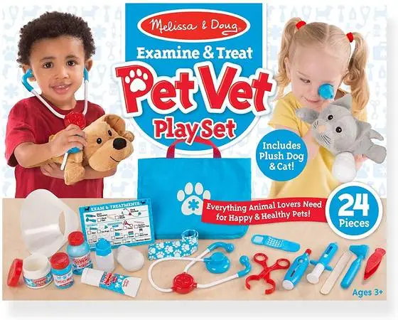 Melissa and Doug Examine and Treat Pet Vet Playset Toy NEW