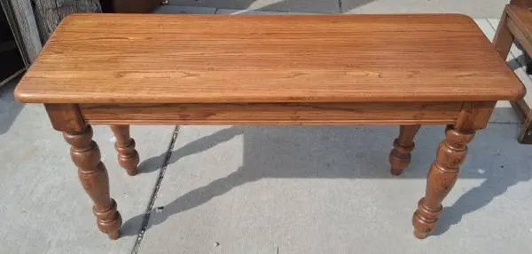 Solid Oak Sofa Table
