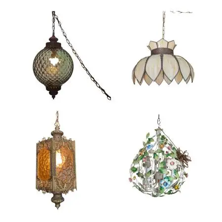 Vintage & Mid-Century Swag Lights – Individually Priced ($150–$250)
