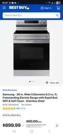 Samsung 2025 electric 5 burner range air fry wifi
